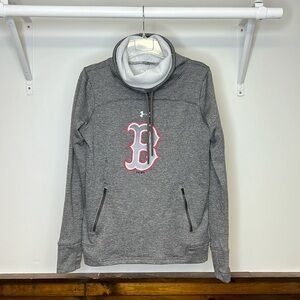 Under Armour Gray Cowl Neck Boston Red Sox Sweatshirt- Small